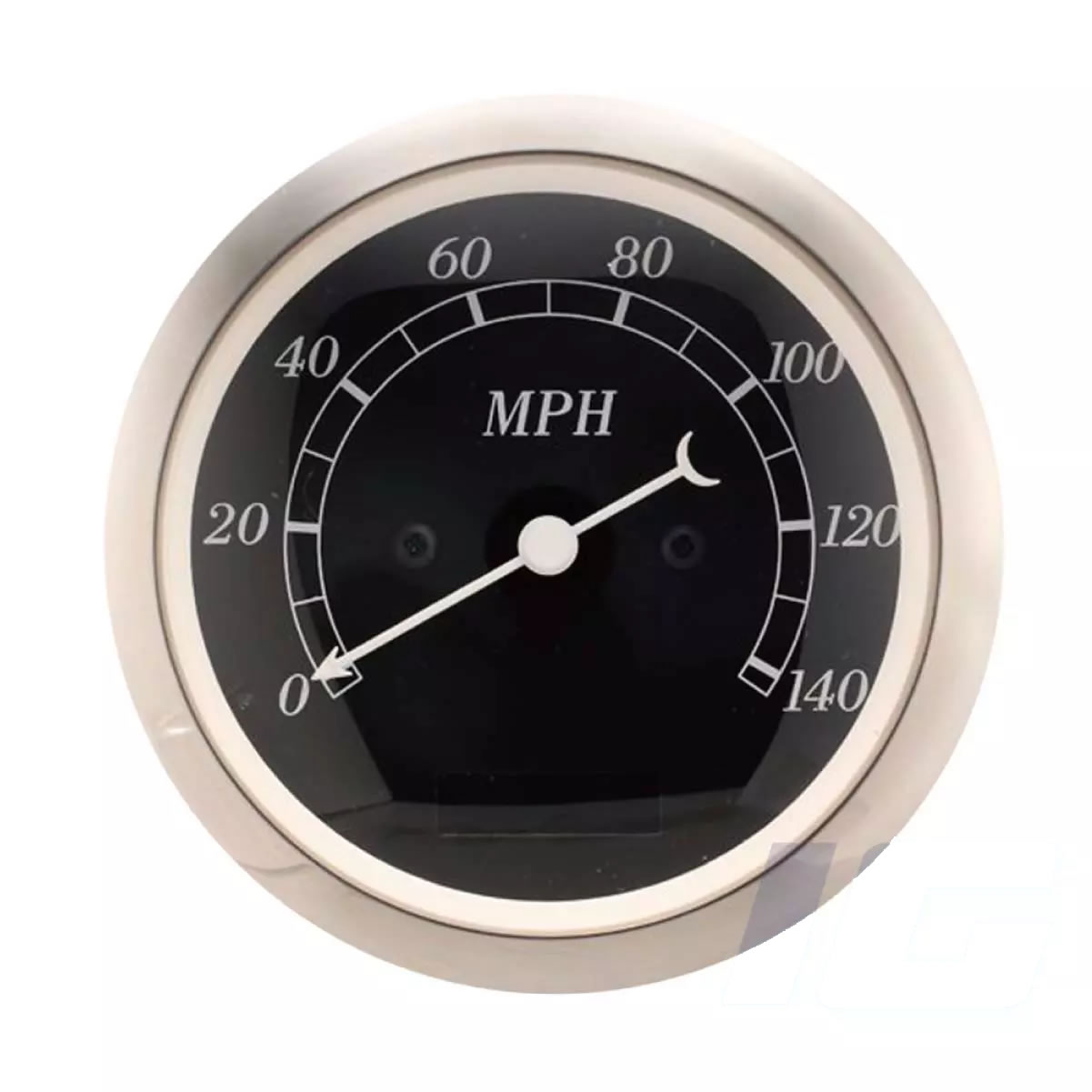 Black Face White Needle - Electrical Speedometer For Vintage Car